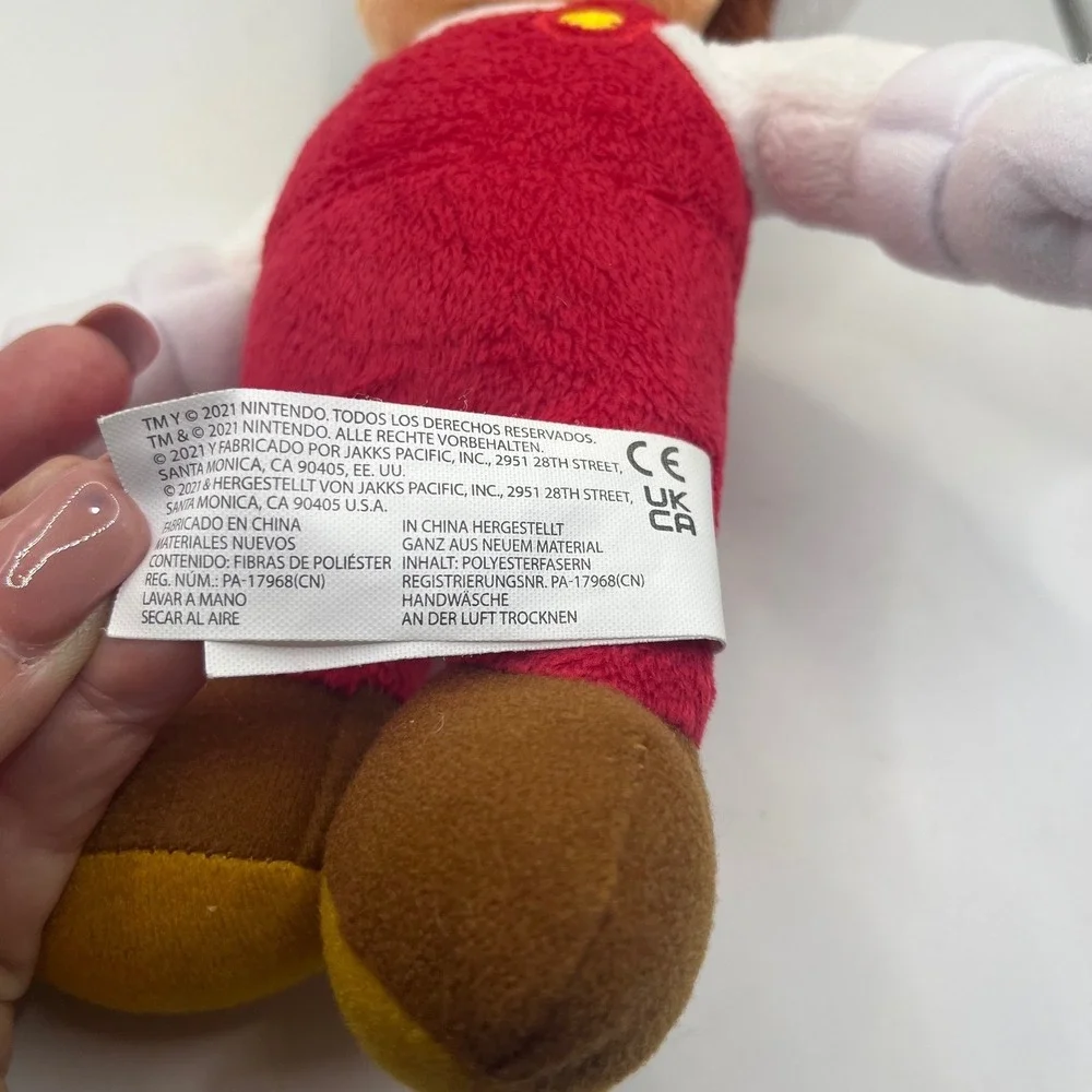 Super Mario Fire‎ Mario Plush Stuffed Toy Nintendo Fireman Character
